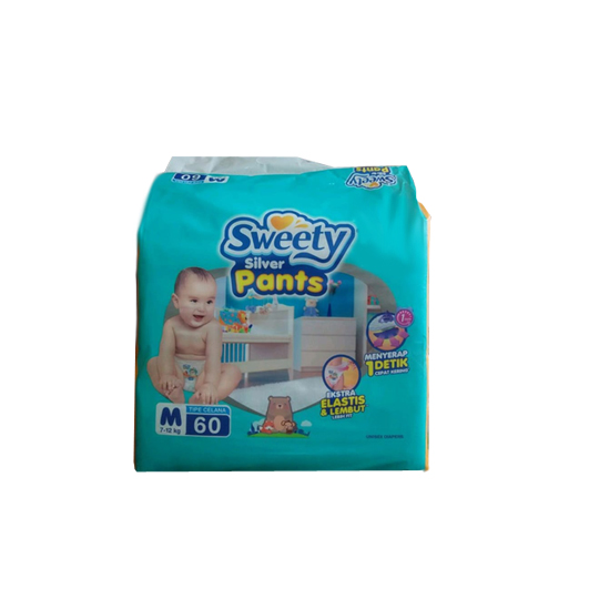 SWEETY SILVER PANTS M 60 PIECES SWEETY SILVER PANTS M 60 PIECES