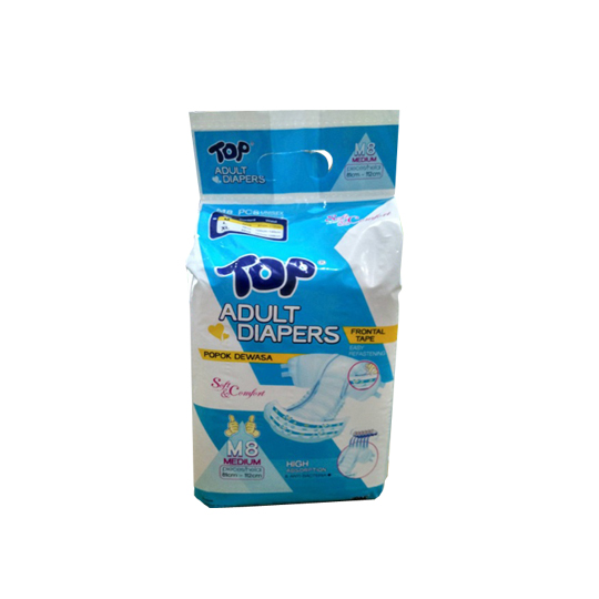 TOP ADULT DIAPERS PEREKAT M 8 PIECES TOP ADULT DIAPERS PEREKAT M 8 PIECES