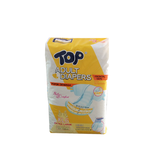 TOP ADULT DIAPERS PEREKAT XL 6 PIECES TOP ADULT DIAPERS PEREKAT XL 6 PIECES