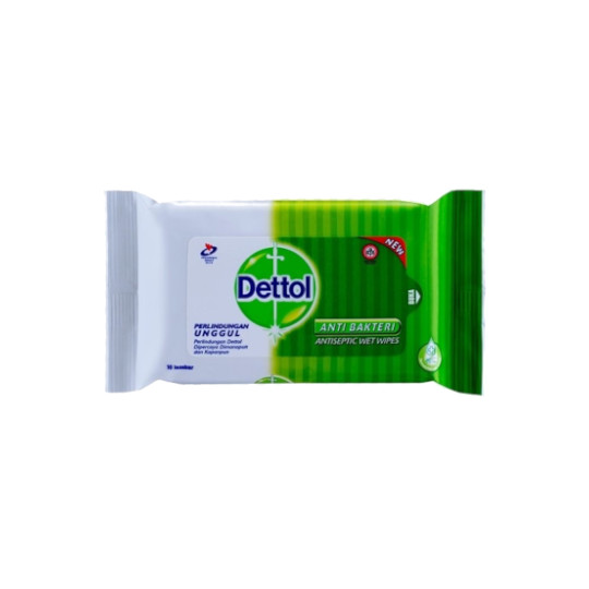 DETTOL ANTISEPTIC WET WIPES 10 LEMBAR DETTOL ANTISEPTIC WET WIPES 10 LEMBAR