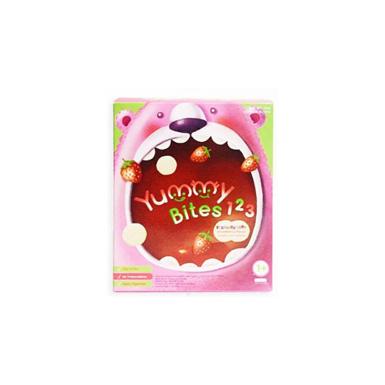 YUMMY BITES STRAWBERRY 123 50 GR YUMMY BITES STRAWBERRY 123 50 GR