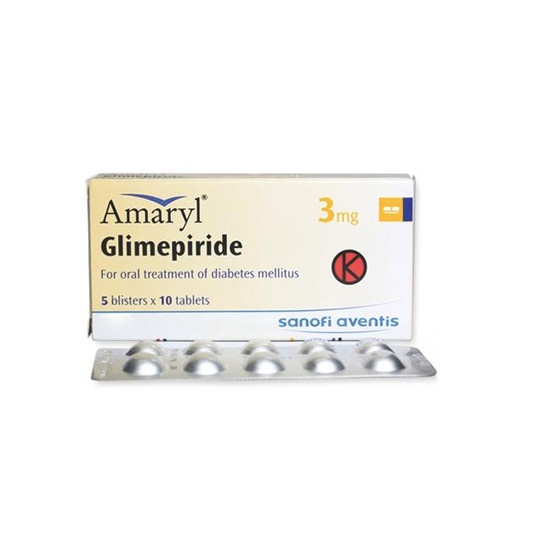 Amaryl 3 mg 3 Strip (10 Tablet/Strip) - Obat Rutin Amaryl 3 mg 3 Strip (10 Tablet/Strip) - Obat Rutin