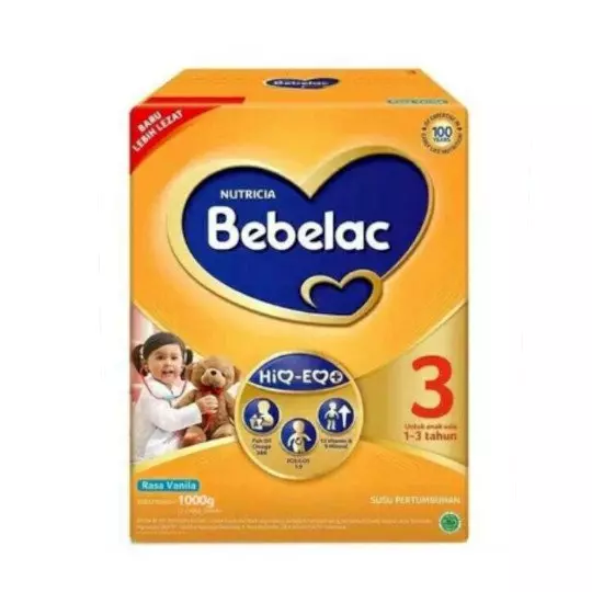 BEBELAC 3 VANILA SUSU PERTUMBUHAN BUBUK 1000 GR BEBELAC 3 VANILA SUSU PERTUMBUHAN BUBUK 1000 GR