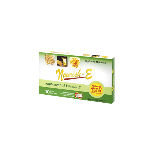 NOURISH -E 200 IU 10 KAPSUL NOURISH -E 200 IU 10 KAPSUL