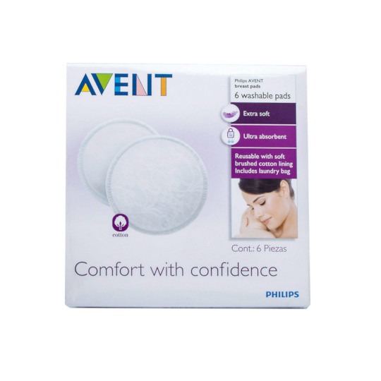 Avent Washable Breast Pads 6 Pieces Avent Washable Breast Pads 6 Pieces