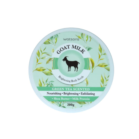 WATSONS GOAT'S MILK BODY SCRUB GREEN TEA 200 G WATSONS GOAT'S MILK BODY SCRUB GREEN TEA 200 G