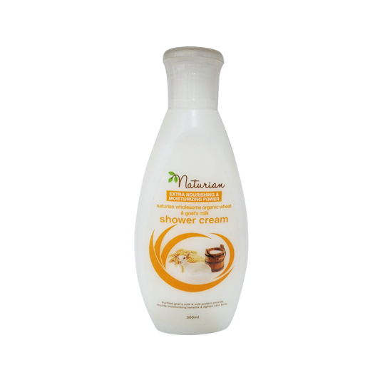 Naturian Shower Cream Wholesome Organic Wheat & Goats Milk 300 ml Naturian Shower Cream Wholesome Organic Wheat & Goats Milk 300 ml