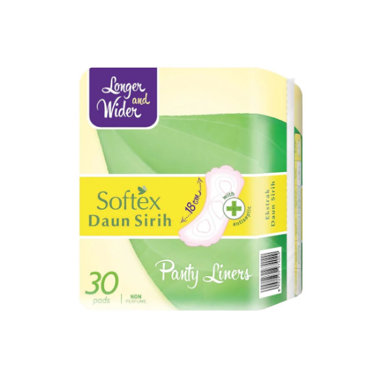 Softex Panty Liner Daun Sirih Longer & Wider 30 Pads Kegunaan, Efek