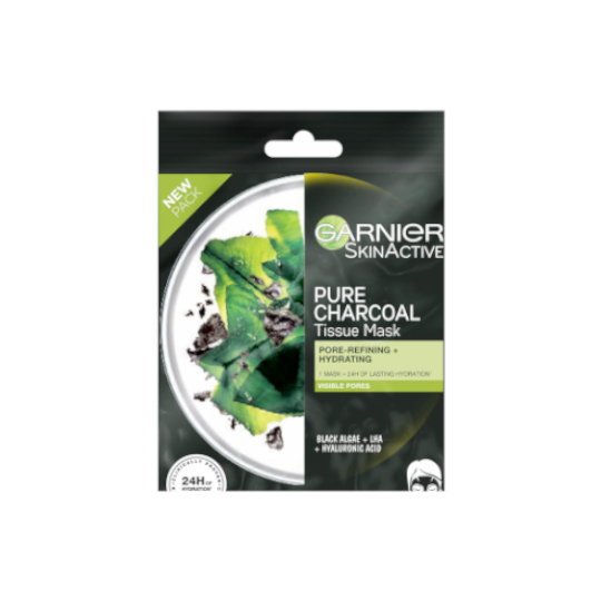 Garnier Mask Hydrobomb Pure Charcoal Black Algae Garnier Mask Hydrobomb Pure Charcoal Black Algae