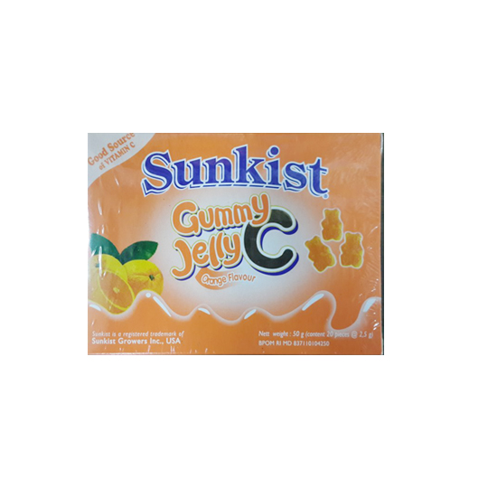 SUNKIST GUMMY JELLY JERUK 50 G SUNKIST GUMMY JELLY JERUK 50 G