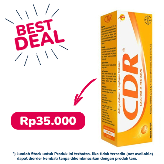 CDR Effervescent 10 Tablet - Paling Hemat CDR Effervescent 10 Tablet - Paling Hemat