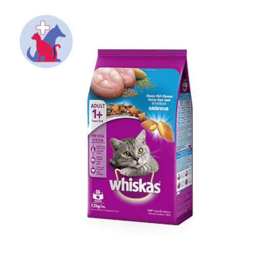 Whiskas Adult Rasa Ocean Fish Dry 1.2 kg Whiskas Adult Rasa Ocean Fish Dry 1.2 kg