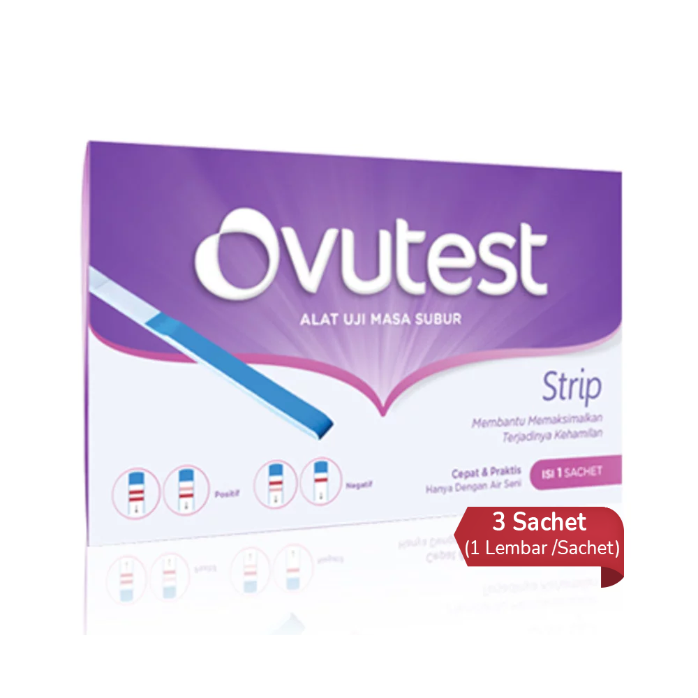 Ovutest Strip 3 Sachet (1 Lembar/Sachet) - Hemat Borongan Ovutest Strip 3 Sachet (1 Lembar/Sachet) - Hemat Borongan