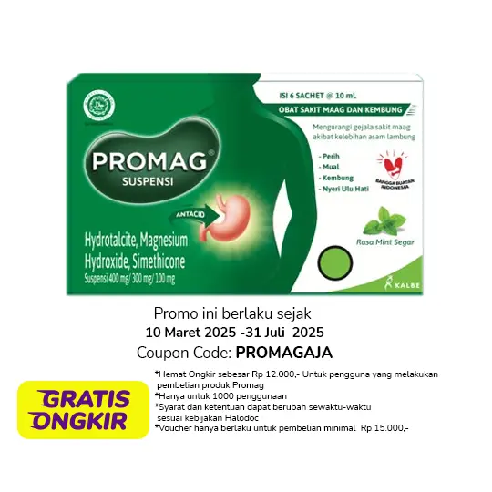Promag Suspensi 7 ml/10 ml 6 Sachet