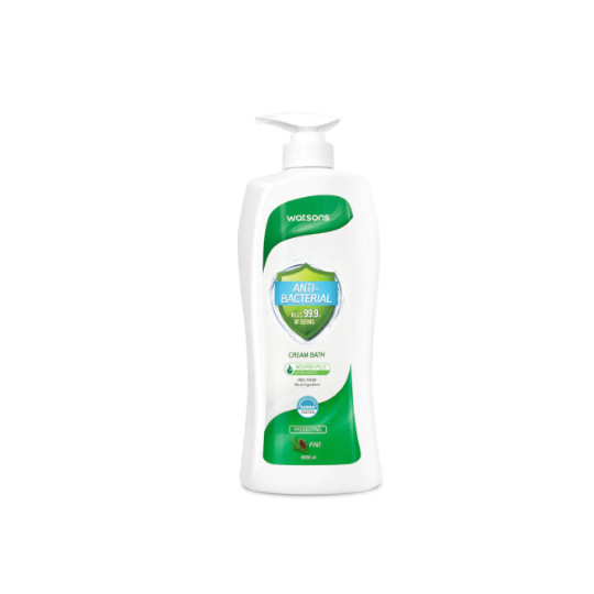 WATSONS ANTIBACTERIAL PINE CREAMBATH 1000 ML WATSONS ANTIBACTERIAL PINE CREAMBATH 1000 ML
