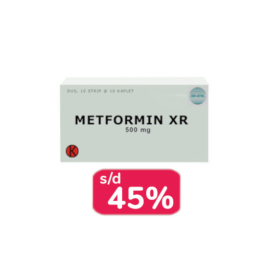 METFORMIN XR 500 MG 30 TABLET - OBAT RUTIN METFORMIN XR 500 MG 30 TABLET - OBAT RUTIN