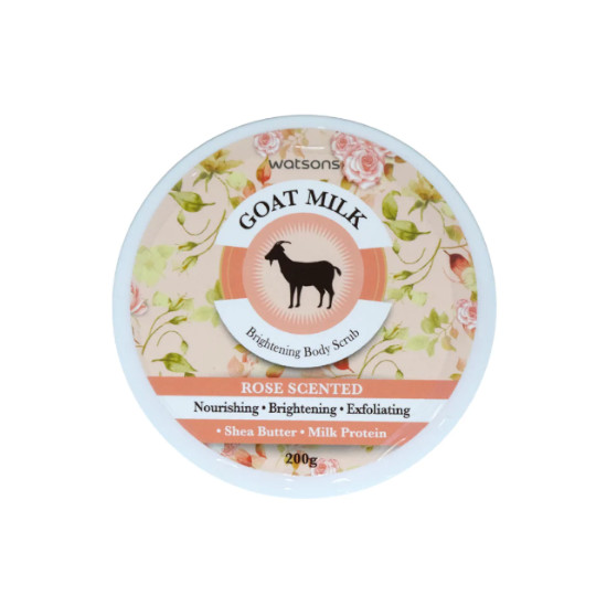 WATSONS GOAT'S MILK BODY SCRUB ROSE 200 G WATSONS GOAT'S MILK BODY SCRUB ROSE 200 G