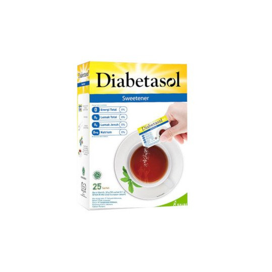 Diabetasol Zero Calorie Sweetener 2 Box @ 25 Sachet - Obat Rutin Diabetasol Zero Calorie Sweetener 2 Box @ 25 Sachet - Obat Rutin
