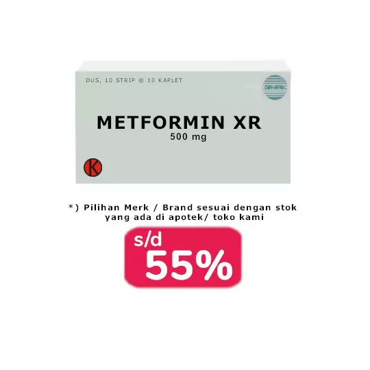 METFORMIN XR 500 MG 100 TABLET - OBAT RUTIN METFORMIN XR 500 MG 100 TABLET - OBAT RUTIN