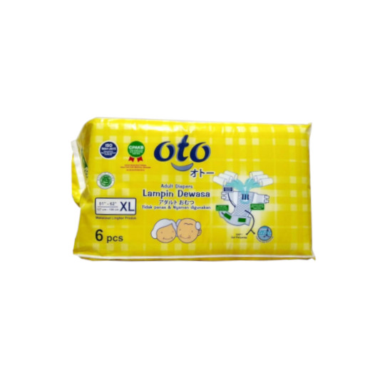 OTO ADULT DIAPERS XL 6 PIECES OTO ADULT DIAPERS XL 6 PIECES