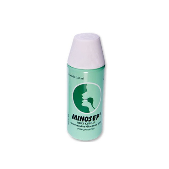 Minosep Obat Kumur 0.1% 150 ml (Hijau) Minosep Obat Kumur 0.1% 150 ml (Hijau)