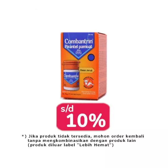 COMBANTRIN JERUK SIRUP 10 ML 3 BOTOL - LEBIH HEMAT COMBANTRIN JERUK SIRUP 10 ML 3 BOTOL - LEBIH HEMAT