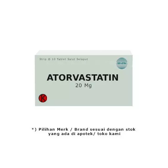 ATORVASTATIN 20 MG 100 TABLET - OBAT RUTIN ATORVASTATIN 20 MG 100 TABLET - OBAT RUTIN