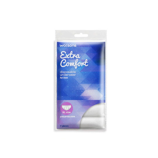 WATSONS DISPOSABLE UNDERWEAR FOR MEN SIZE XL 7 PIECES WATSONS DISPOSABLE UNDERWEAR FOR MEN SIZE XL 7 PIECES