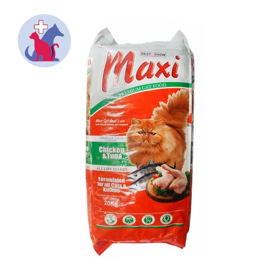 Maxi Premium Cat Food Chicken & Tuna for All Cats And Kittens 20 kg Maxi Premium Cat Food Chicken & Tuna for All Cats And Kittens 20 kg