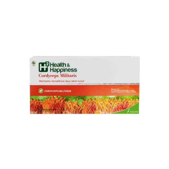 H2 Health & Happiness Cordyceps Militaris 30 Kapsul H2 Health & Happiness Cordyceps Militaris 30 Kapsul