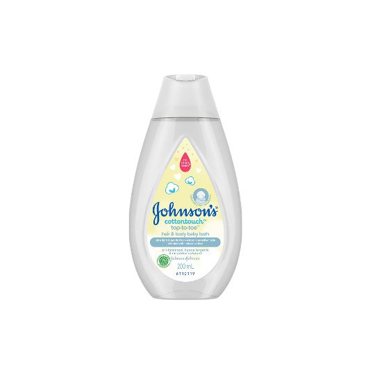 Johnson's Cotton Touch TopToToe Hair & Body Baby Bath 200 ml