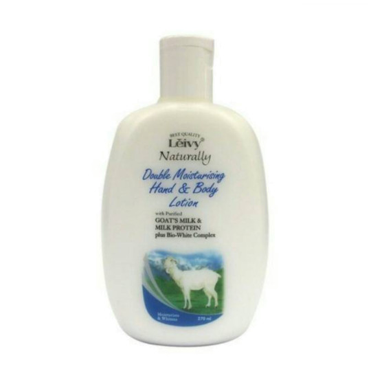 LEIVY NATURAL NOURISHING HAND & BODY LOTION GOAT'S MILK & MILK PROTEIN 270 ML LEIVY NATURAL NOURISHING HAND & BODY LOTION GOAT'S MILK & MILK PROTEIN 270 ML