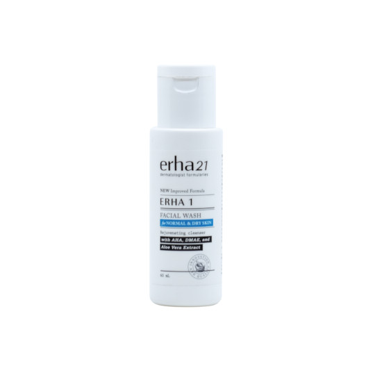 ERHA21 ERHA 1 FACIAL WASH FOR NORMAL & DRY SKIN 60 ML ERHA21 ERHA 1 FACIAL WASH FOR NORMAL & DRY SKIN 60 ML