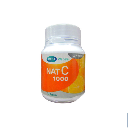 Mega We Care Nat C 1000 mg 10 Tablet Mega We Care Nat C 1000 mg 10 Tablet