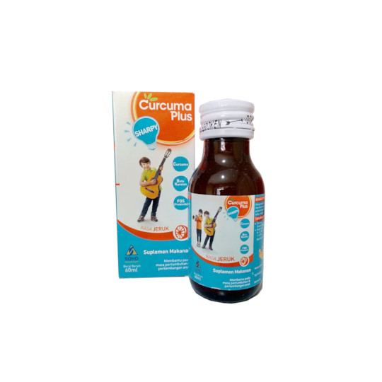 CURCUMA PLUS SHARPY RASA JERUK SIRUP 60 ML CURCUMA PLUS SHARPY RASA JERUK SIRUP 60 ML
