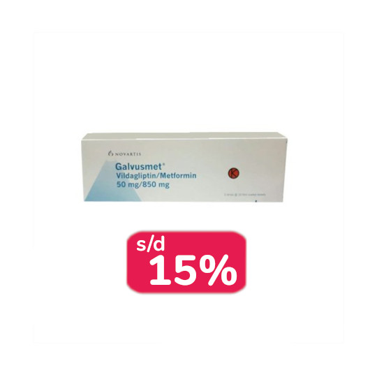 GALVUSMET 50 MG/850 MG 30 TABLET - OBAT RUTIN GALVUSMET 50 MG/850 MG 30 TABLET - OBAT RUTIN