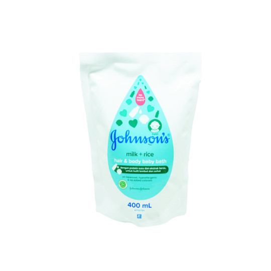 JOHNSONS BABY BATH MILK & RICE REFILL 400 ML JOHNSONS BABY BATH MILK & RICE REFILL 400 ML