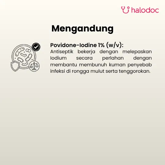 Betadine Mouthwash and Gargle 100 ml - Gambar 2