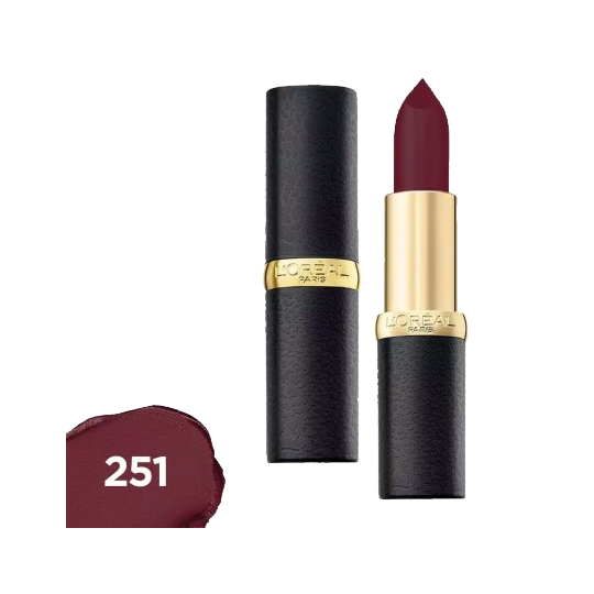 Loreal Lipstick Color Riche Matte 251 Blackberry Hue Loreal Lipstick Color Riche Matte 251 Blackberry Hue