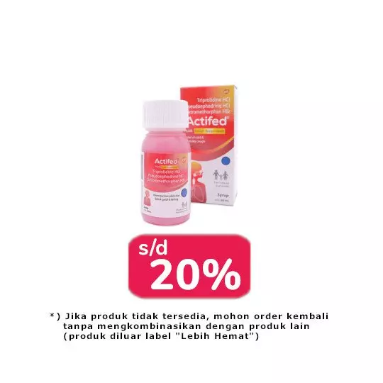 ACTIFED PLUS COUGH SUPRESSANT SIRUP 60 ML 2 BOTOL - LEBIH HEMAT ACTIFED PLUS COUGH SUPRESSANT SIRUP 60 ML 2 BOTOL - LEBIH HEMAT