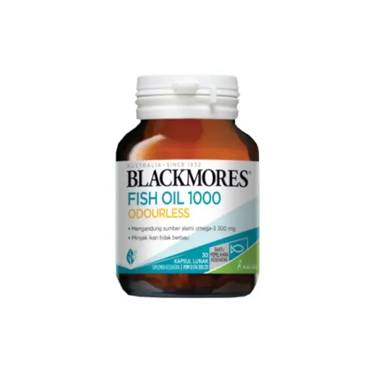 Blackmores Fish Oil 1000 Odourless 30 Kap Kegunaan, Efek Samping