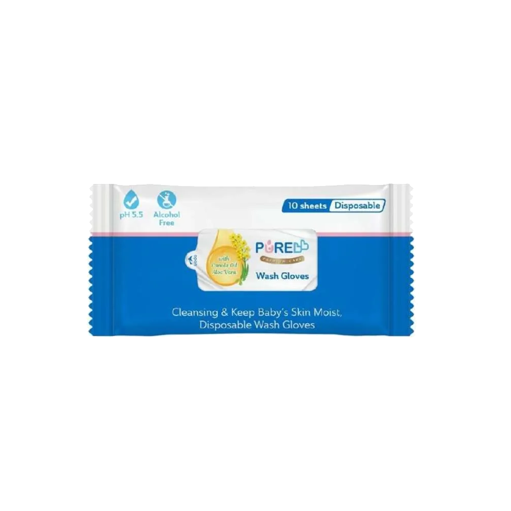 Pure BB Wash Gloves 10 Pieces Pure BB Wash Gloves 10 Pieces
