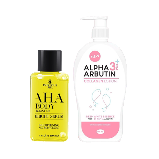 Precious Skin Alpha Arbutin 2 in 1 AHA Serum Booster Set Kegunaan