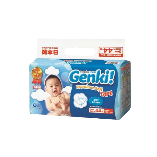 Nepia Genki Premium Soft Tape New Born 44 Pieces Nepia Genki Premium Soft Tape New Born 44 Pieces