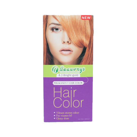 Beauvrys Hair Color Cream Bright Gold 8.3 Beauvrys Hair Color Cream Bright Gold 8.3