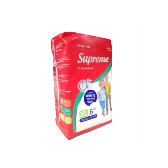 SUPREME ADULT DIAPERS XL 6 PIECES SUPREME ADULT DIAPERS XL 6 PIECES