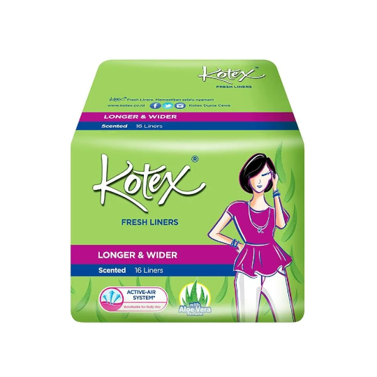 Kotex Fresh Liner Longer & Wider 8 Pads Kotex Fresh Liner Longer & Wider 8 Pads