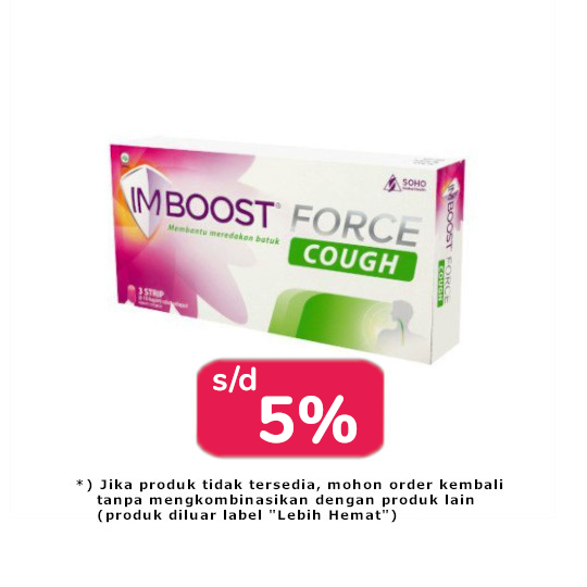 Imboost Force Cough 30 Tablet - Lebih Hemat Imboost Force Cough 30 Tablet - Lebih Hemat