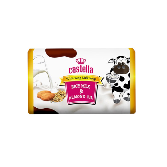 Castella Whitening Milk Soap Rice Milk & Almond Oil 90 g Castella Whitening Milk Soap Rice Milk & Almond Oil 90 g