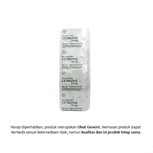 Cetirizine 10 mg 10 Tablet